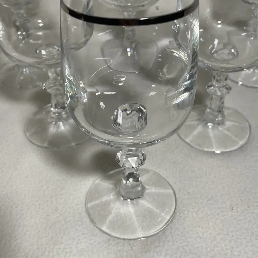 Melodia Platinum Banded Water Goblets by SCHOTT-ZWIESEL~~Set of 6